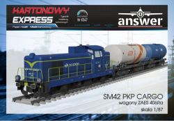 Diesellokomotive SM42 PKP Cargo und zwei 4-achsige Kesselwagen ZARS 406Ra 1:87 (H0)