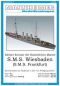 Preview: kleiner Kreuzer S.M.S. Wiesbaden (optional S.M.S. Frankfurt) 1:250 Wasserlinienmodell 1:250