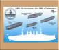 Preview: 3D-Druck mit 11 Beibooten mit Inneneinrichtungen für sms Scharnhorst / sms Gneisenau 1:200