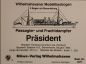 Preview: Passagier- u. Frachtdampfer Präsident, Wilhelmshavener Modellbaubogen, 1:250, Nr. 1077