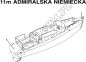 Preview: zwei Admiralsboote der Kriegsmarine 1:200 Ganz-Lasercut-Modell m. Kunststoffrumpf
