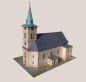 Preview: Klassizistische Kirche des heiligen Martins aus Pusta Polom (Wüstpohlom) / Tschechien (1802-03) 1:160