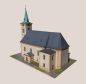 Preview: Klassizistische Kirche des heiligen Martins aus Pusta Polom (Wüstpohlom) / Tschechien (1802-03) 1:160