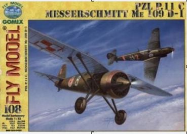 Messerschmitt Bf-109 D2 & PZL P-11C 1:33 (Broschüre)