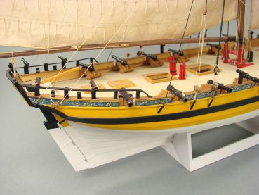 Marine-Kutter HMS Alert (1776) 1:96 übersetzt