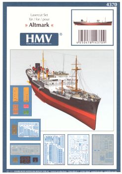 LC-Detail-/Relingsatz für Troßschiff Altmark (1938) 1:250 (4370)