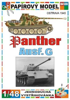 Pz.Kpfw. V Panther Ausf. G mit Seitennummer 543( Ostrava, 1945) 1:48 einfach