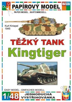 Schwerpanzer Sd. Kfz. 182 Königstiger (Tiger II) mit Seitennummer 112 von Kurt Knispel (1945) 1:48 einfach