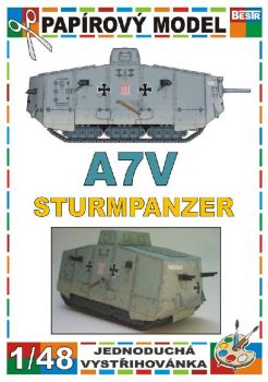 Sturmpanzerwagen A7V 1:48 einfach