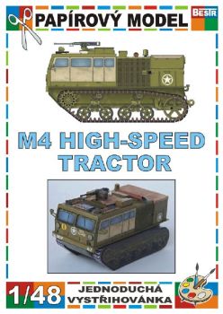 Vollketten-Artillerietraktor M4 High-Speed Tractor 1:48 einfach