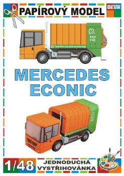 Mercedes Econic als tschechischer Müllwagen 1:48 einfach