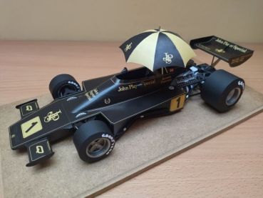 Formel 1.-Bolid Lotus 76 (#1, Großer Preis von Italien 1974) 1:24 präzise