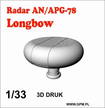 Resine-Radar für Hubschrauber Boeing AH-64 D Longbow und AH-64D-2 Saraph 1:33 (GPM 599)