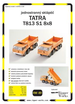tschechischer schwerer Kippwagen TATRA T813 8x8 S1 1:32 extrempräzise
