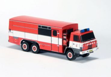 Gas-Löschfahrzeug (protiplynovy automobil) PPLA Tatra 815 6x6 tschechischer Feuerwehr 1:100 einfach