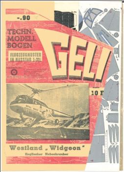Englischer Hubschrauber Westland Widgeon 1:33 Erstauflage, deutsche Anleitung