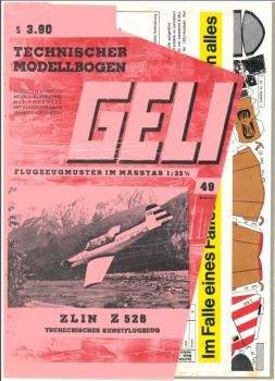 tschechisches Kunstflugzeug Zlin Z 526 1:33 Erstauflage, deutsche Anleitung