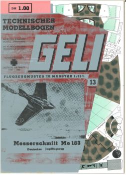 Deutsches Jagdflugzeug Me 163 (Erstauflage) 1:33 deutsche Anleitung
