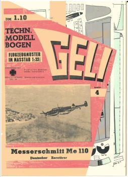 deutscher Zerstörer Messerschmitt Me 110 (Erstauflage) 1:33 deutsche Anleitung