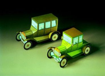 2 Pkw: Ford Limousine T und Ford Coupé T (1916) 1:30 einfach, deutsche Anleitung