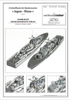 2 Schnellboote der Bundesmarine Jaguar-Klasse (1957) 1:250 deutsche Anleitung