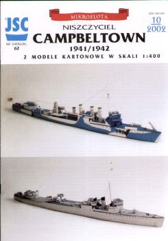 2 vollständige Darstellungen Zerstörers HMS Campbeltown 1:400