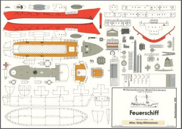 Feuerschiff 1:250 Wasserlinienmodell, Originalausgabe