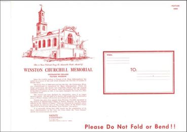 Winston Churchill Memorial, Westminster College, Kirche St. Mary Aldermanbury Fulton, Missouri, USA 1:120