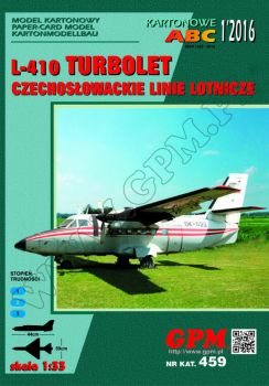 tschechoslowakisches Kurzstrecken-Passagierflugzeug Let L-410M Turbolet 1:33