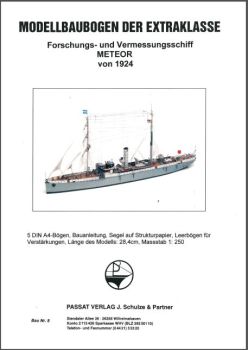 Forschungs- und Vermessungschiff Meteor von 1924 1:250 selten