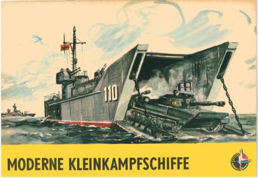 moderne Kleinkampfschiffe (Landungsboot, kleines Torpedoschnellboot und großes Torpedoschnellboot) 1970er 1:200 selten