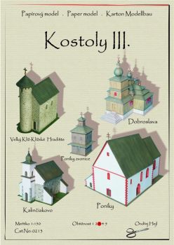 5 slowakische Kirchen ("Kostoly III") 1:150