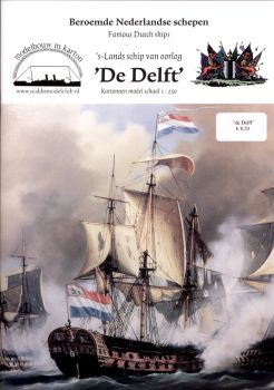 60-Kanonen Segelschiff DELFT (1783) 1:250 einfach, deutsche Anleitung