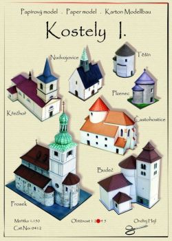 7 tschechische Kirchen ("Kostely I") 1:150 ANGEBOT