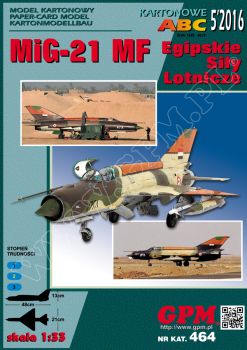 Abfangjäger Mikojan Mig-21 MF Ägyptischer Luftwaffe (1988) 1:33 übersetzt