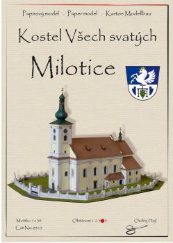 Allerheiligenkirche aus Milotice/Milotitz (gebaut 1687-1703) 1:150 ANGEBOT