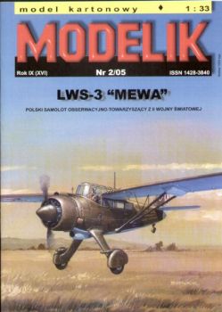 Aufklärungsflugzeug LWS-3 Mewa (1939) 1:33 Offsetdruck
