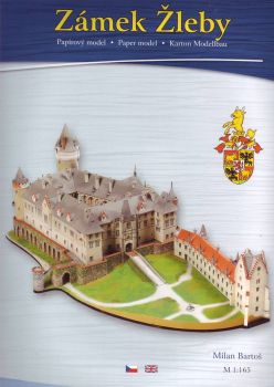 Barock-Schlosskomplex ZLEBY (18 Jh.) 1:165 präzise