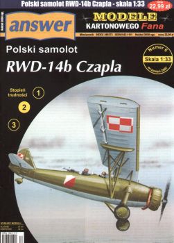 Beobachtungs-/Verbindungsflugzeug RWD-14b Czapla (1939) 1:33