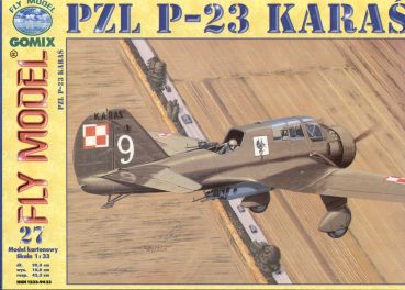 Bombenflugzeug PZL P-23B Karas (1935) 1:33