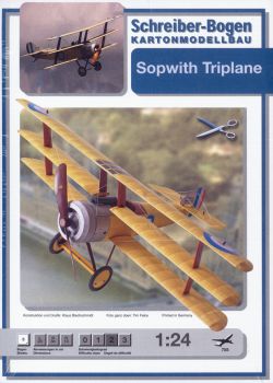 Britisches Jagdflugzeug Sopwith Triplane (1916) 1:24 deutsche Anleitung
