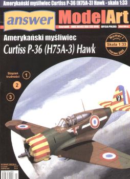 Curtiss P-36 (H75A-3) Hawk (Cap Vert bei Dakar, 1942) 1:33