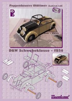 DKW Schwebeklasse (1934) 1:25 einfach, deutsche Bauanleitung