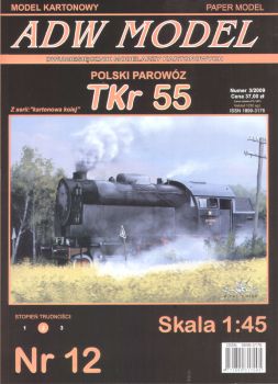 Dampflokomotive TKr 55 (1955) 1:45 extrem!