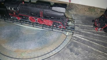 Drehscheibe für Lokomotiven (Durchmesser: 25 cm) 1:87 Ganz-LC-Kartonmodellbausatz