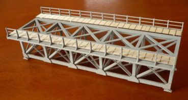 Eisenbahnbrücke 1: 87 (HO) Ganz-Lasercut-Präzisions-Kartonmodellbausatz