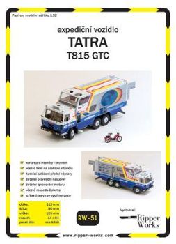 Expeditionsfahrzeug Tatra T815 GTC 1:32 präzise