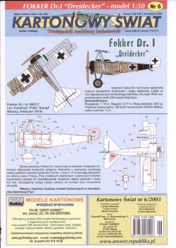 Fokker Dr.I Nr.493/17 (Ltn. Friedrich "Fritz" Kempf, 1918) 1:50