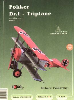 Fokker Dr.I Triplane von von Richthofen (1917) 1:32