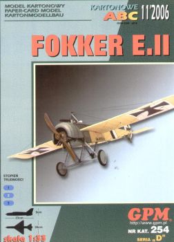 Fokker E.II (geflogen von Feldwebel Stöver) 1:33 übersetzt